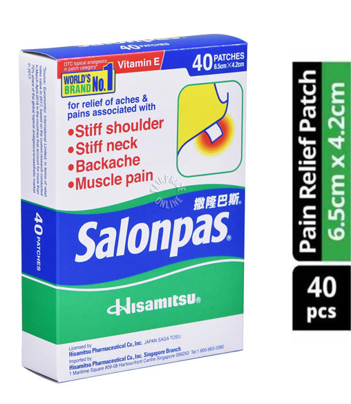 Salonpas Pain Relieving Plasters 40 Patche