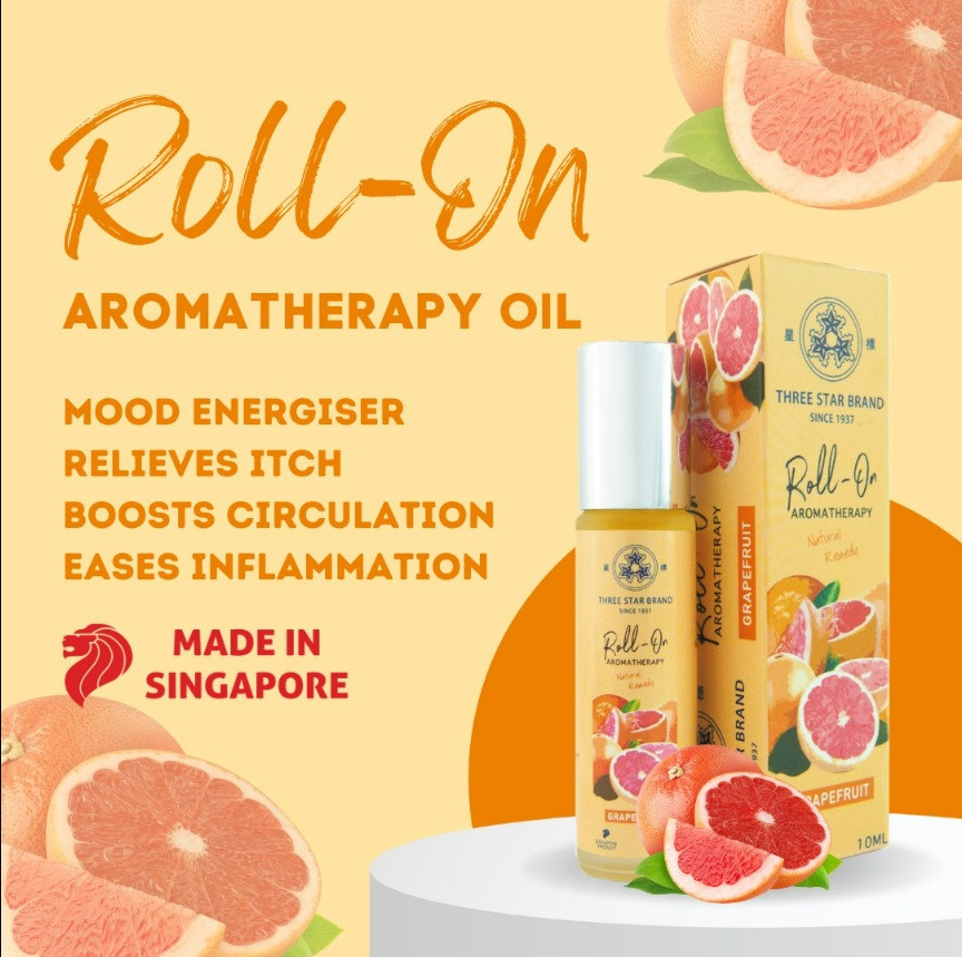 Migraine & Stress Relief GRAPEFRUIT Aroma Medicated Oil – (10ml)